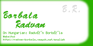 borbala radvan business card